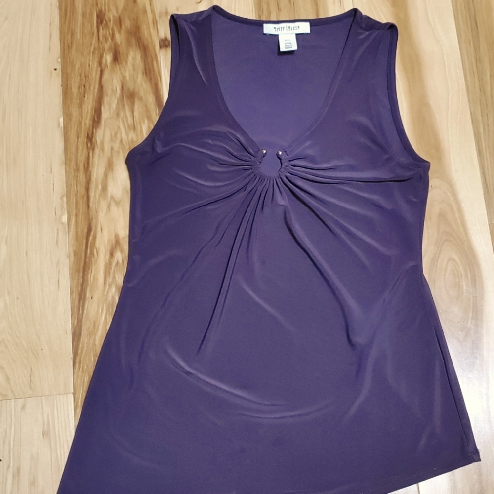 White House Black Market Plum Tank Top (XXS)